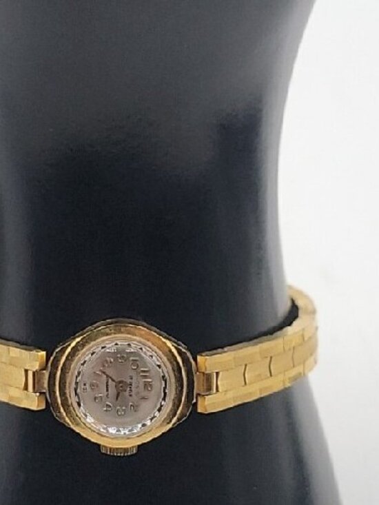 VTG Anosis 17-Jewel Wind Ladies Cocktail Watch Swiss Made RUNS 7.5\